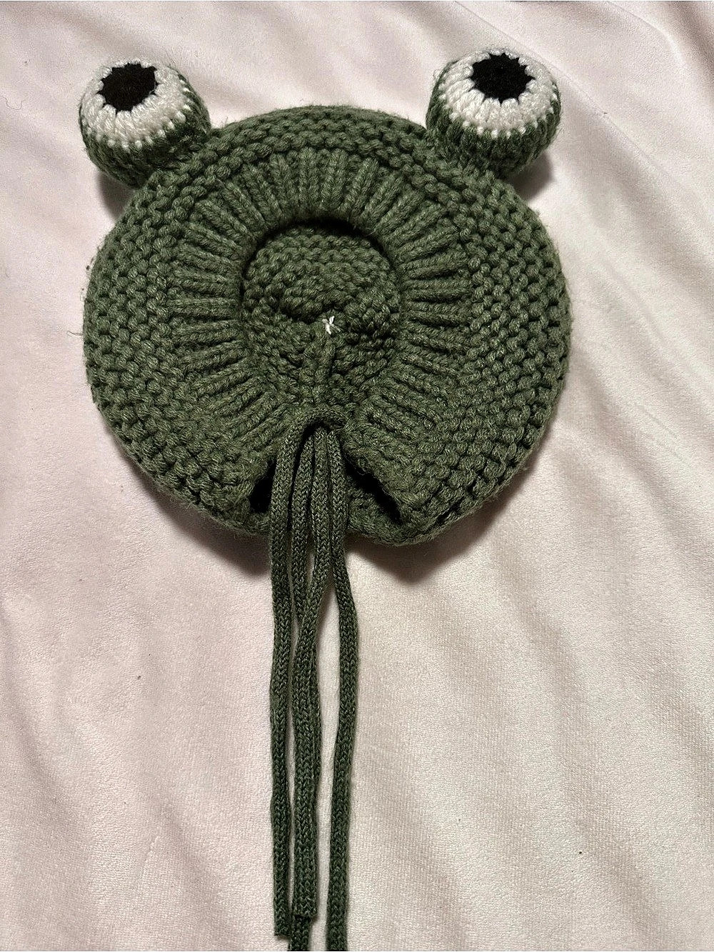 Kids Frog Knit Bag - Green